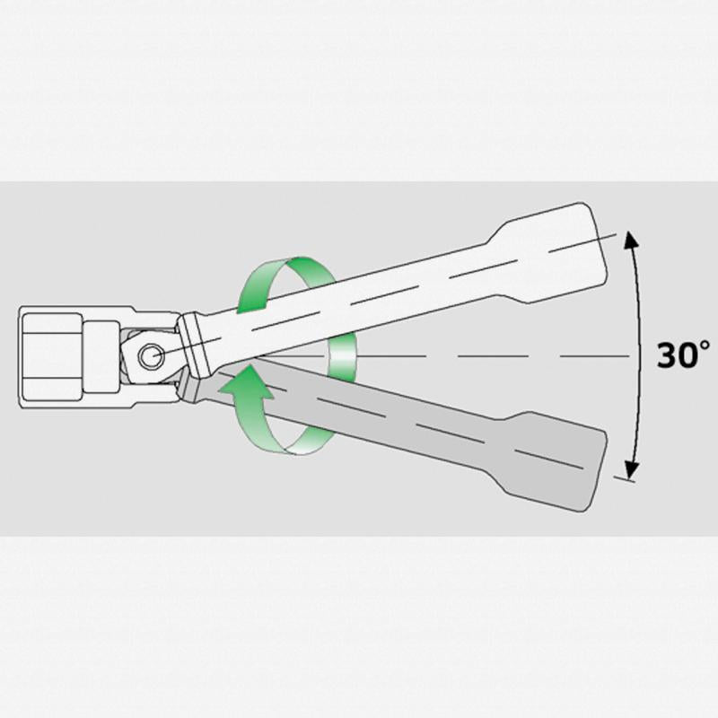 Stahlwille 12010007 427W Extension with wobble-drive, 3/8" - 76 mm